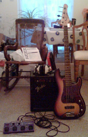 Bass, Bass Amp and FX Pedal